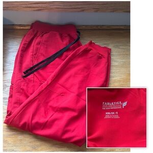 Fabletics Red Joggers